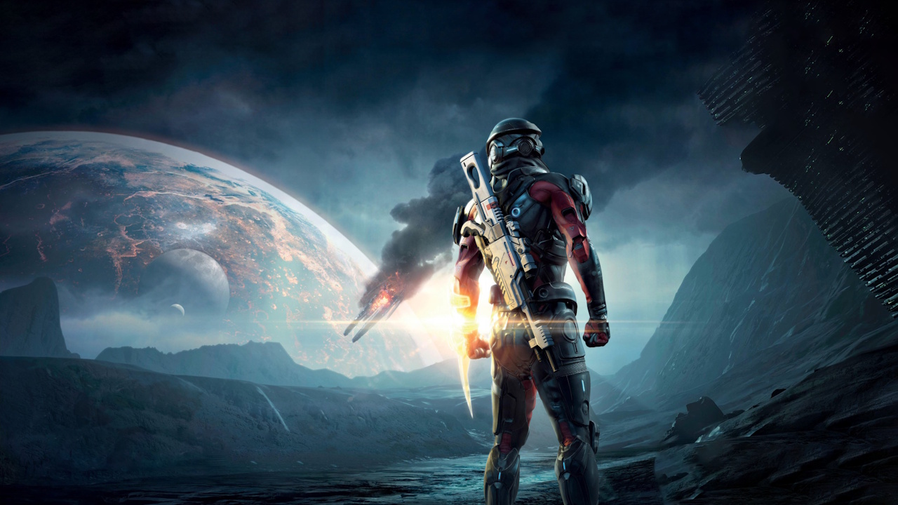 Promo art for Mass Effect: Andromeda.