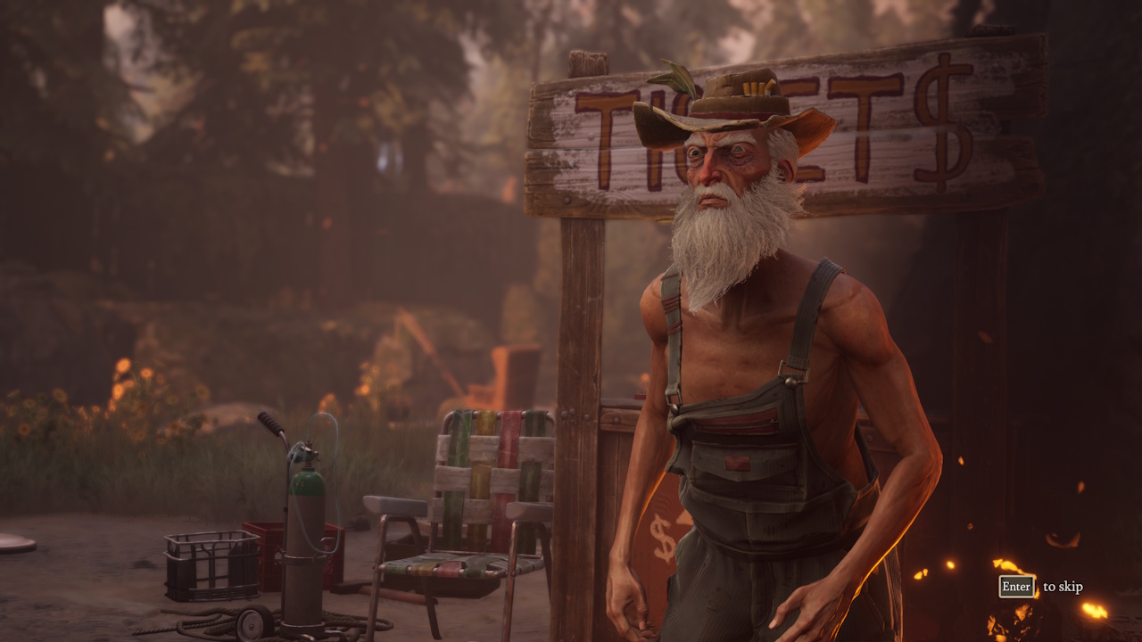 Screenshot from South of Midnight (2025) showing Itchy.