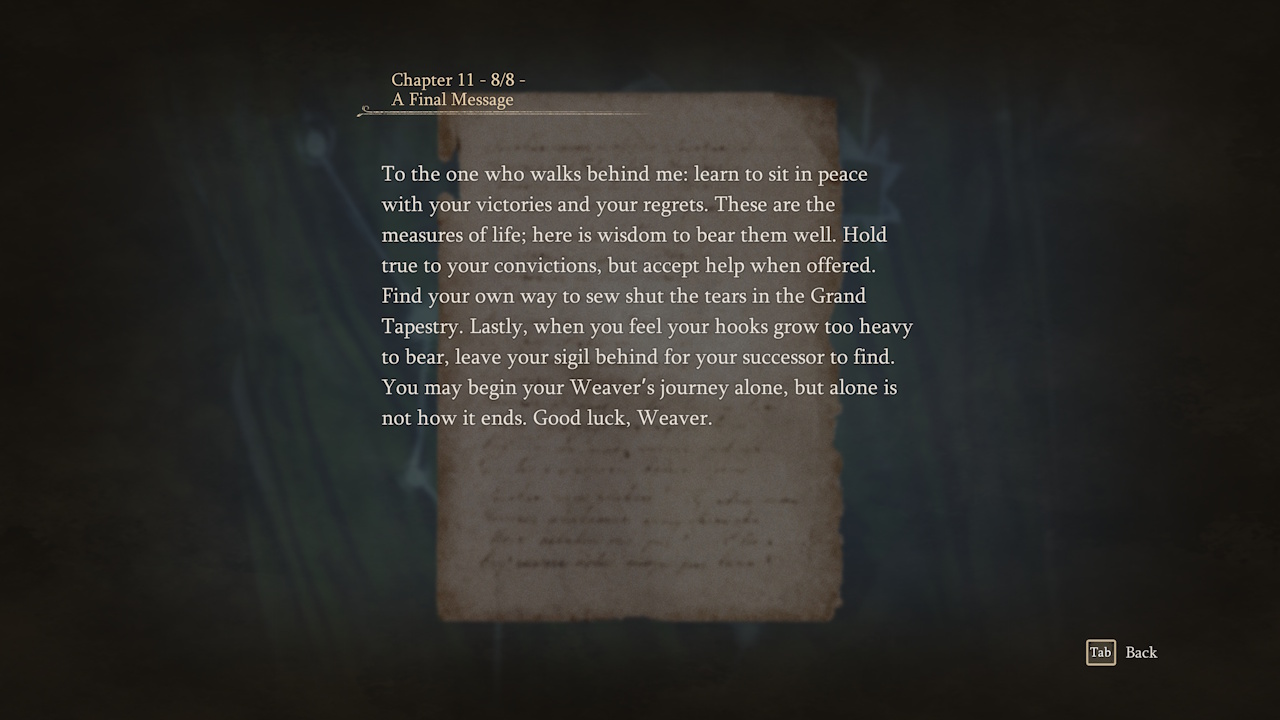 Screenshot from South of Midnight (2025) showing a collectible.