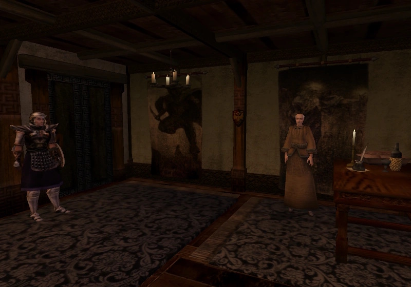 Screenshot of The Elder Scrolls III: Morrowind showing the Census and Excise Office.