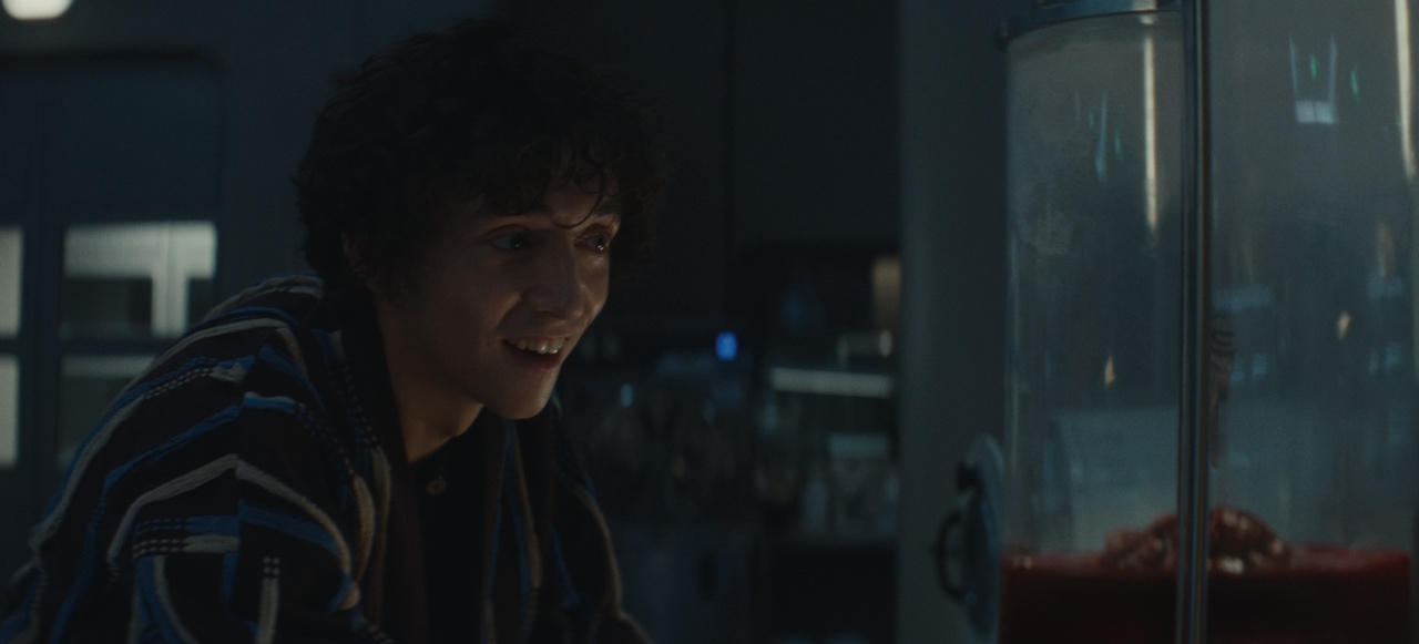 Still frame from Alien: Earth showing Boy Kavalier.