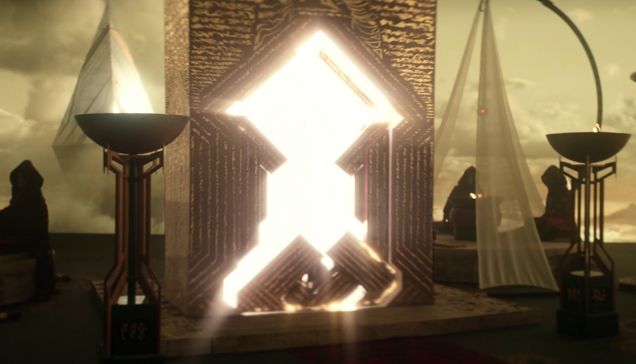 Still frame from Star Trek: Strange New Worlds 3x10 (New Life and New Civilizations) showing the portal.