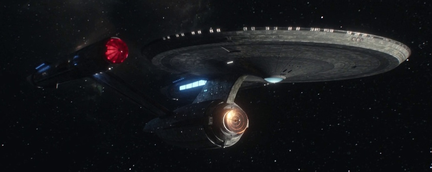 Still frame from Star Trek: Strange New Worlds 3x10 (New Life and New Civilizations) showing the USS Enterprise.