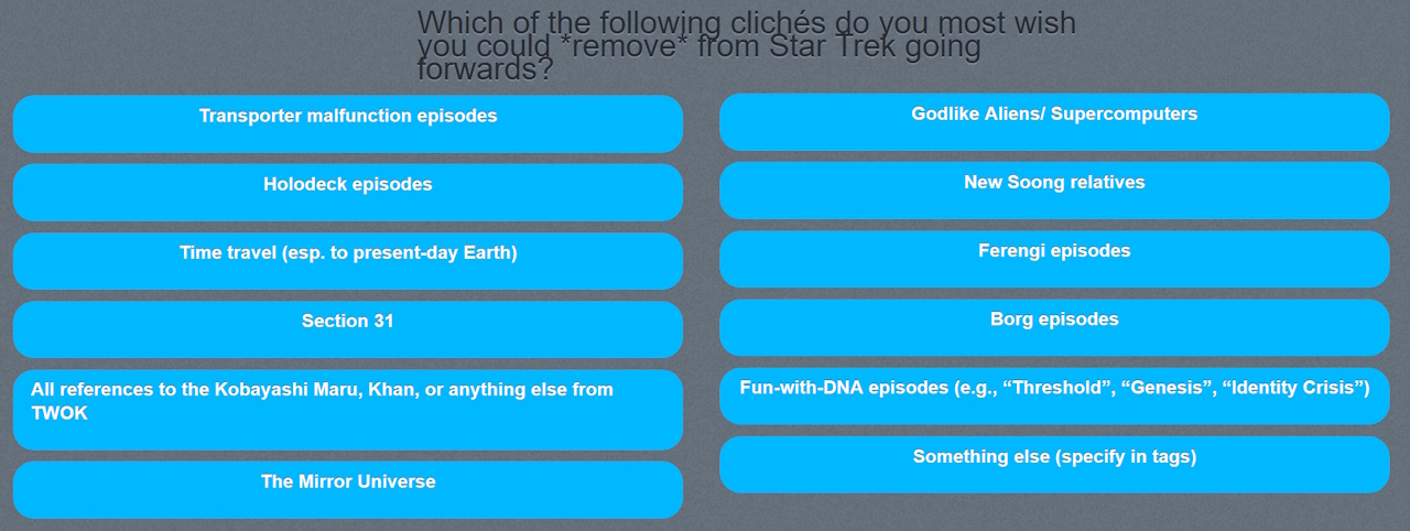 Screenshot of Tumblr showing a poll.