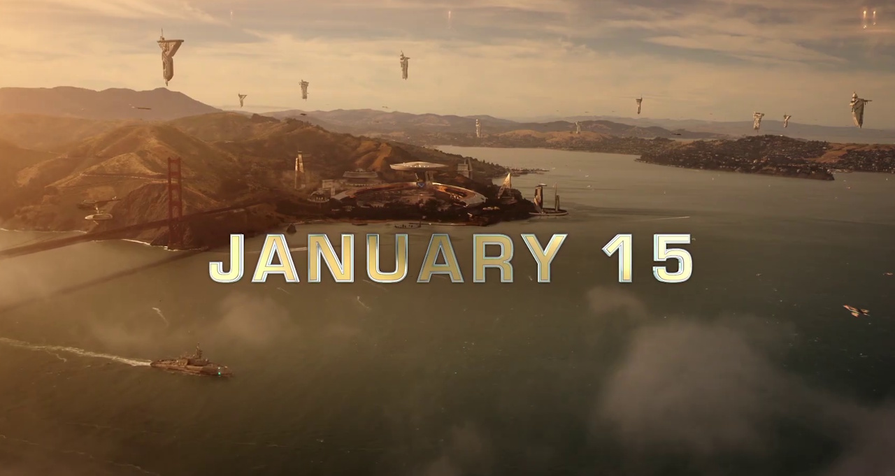 Still frame from the second trailer for Star Trek: Starfleet Academy showing the premiere date.