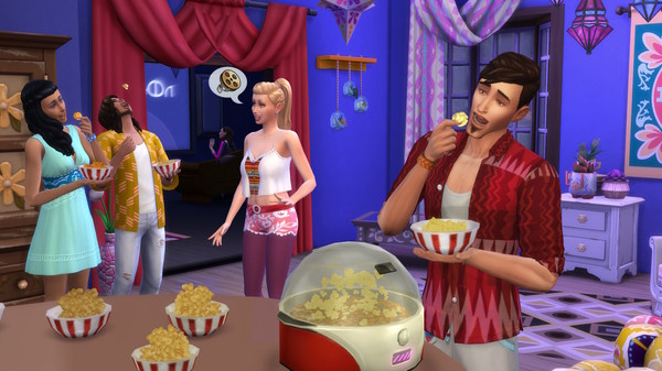 Promo screenshot for one of The Sims 4's many expansion packs.