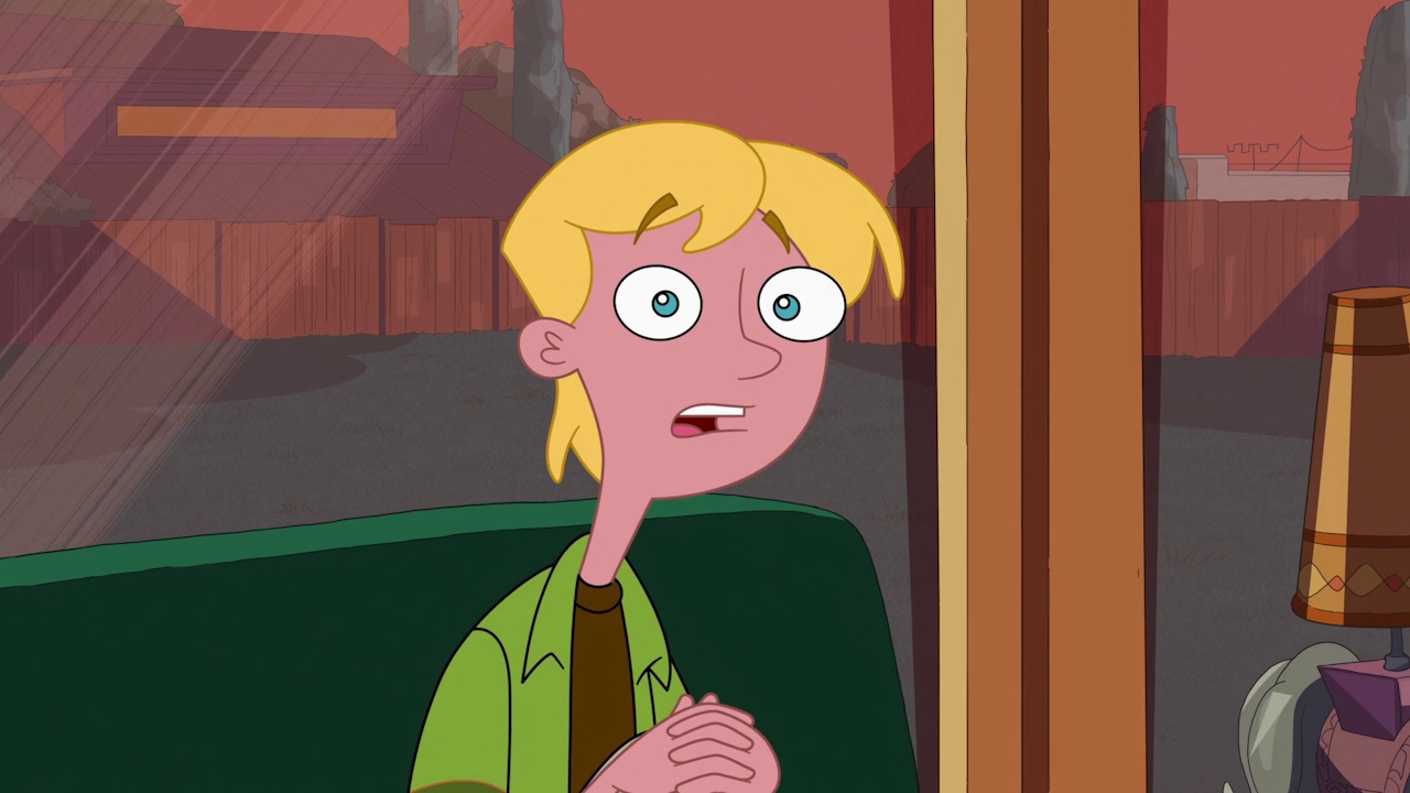 Still frame from Phineas and Ferb Season 5 showing Jeremy.