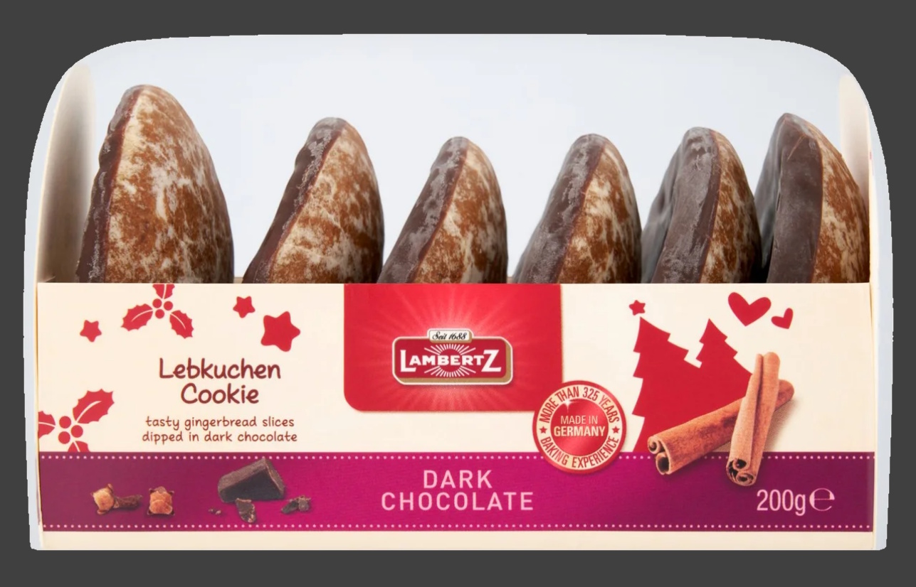Product photo of lebkuchen cookies.
