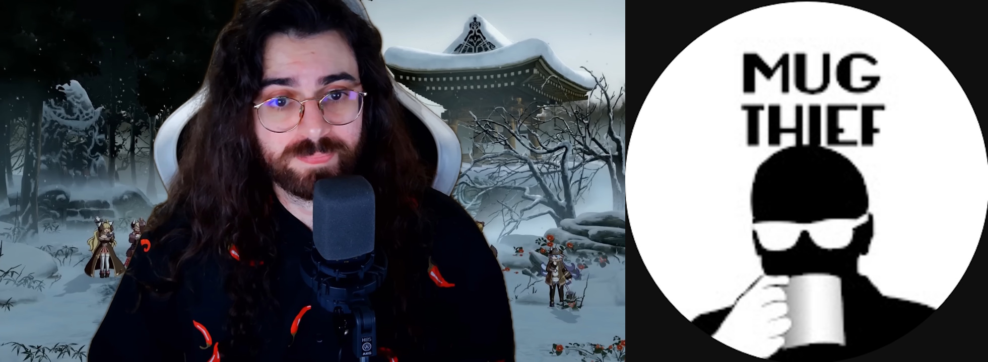 Still frame and logo combo from Mugthief on YouTube.