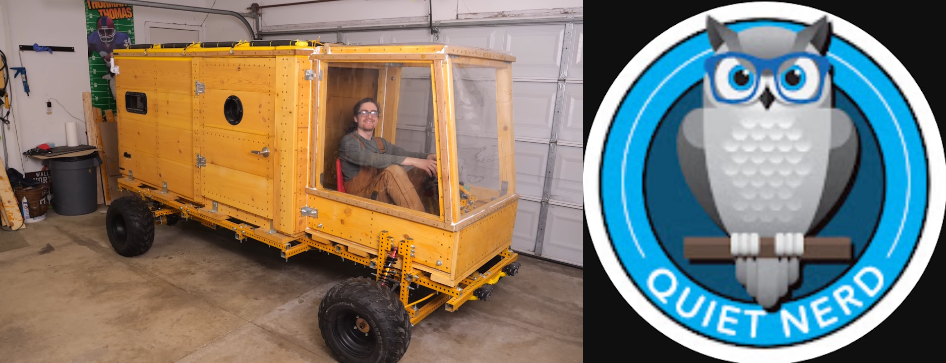 Still frame and logo combo from Quiet Nerd on YouTube.