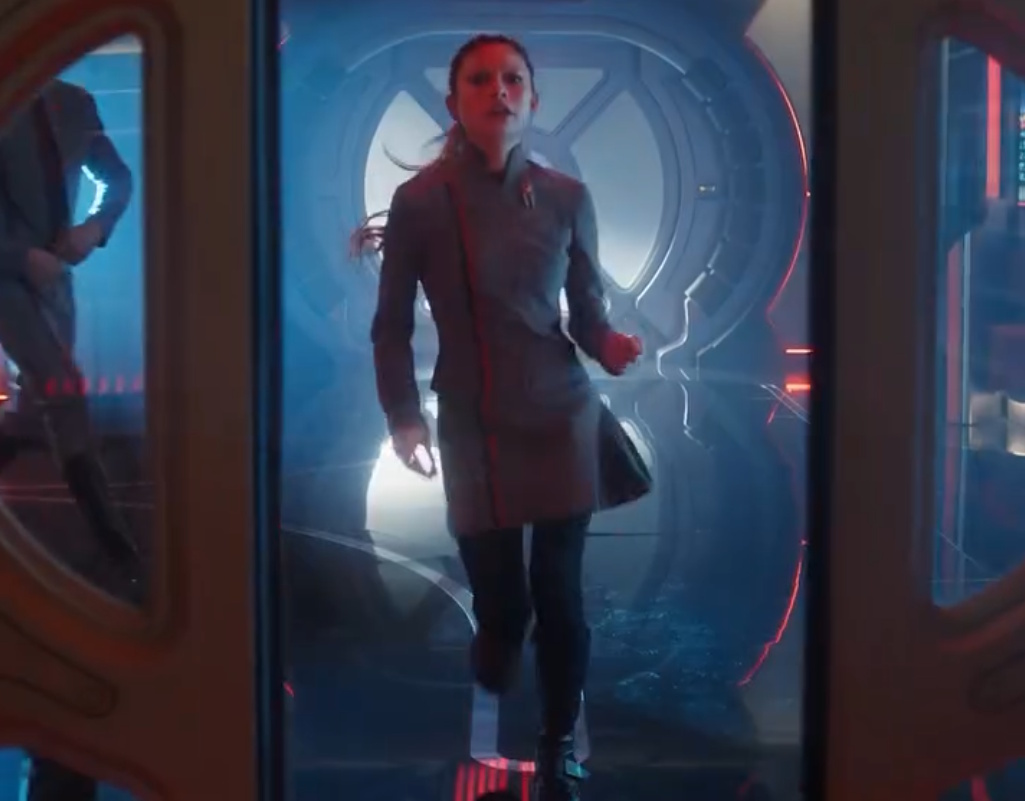 Still frame from a Starfleet Academy promo clip showing Genesis.