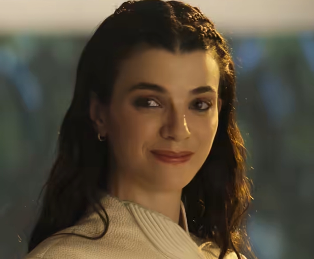 Still frame from a Starfleet Academy promo clip showing Tarima.