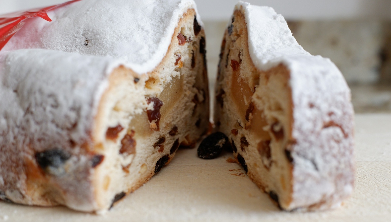 Stock photo of Stollen.