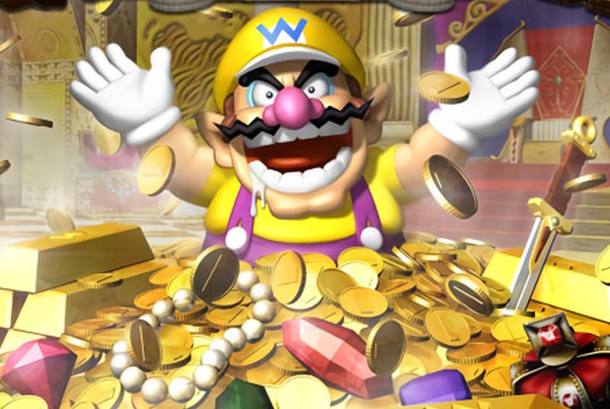 Promo/concept art of Wario for the Nintendo game Wario Ware.