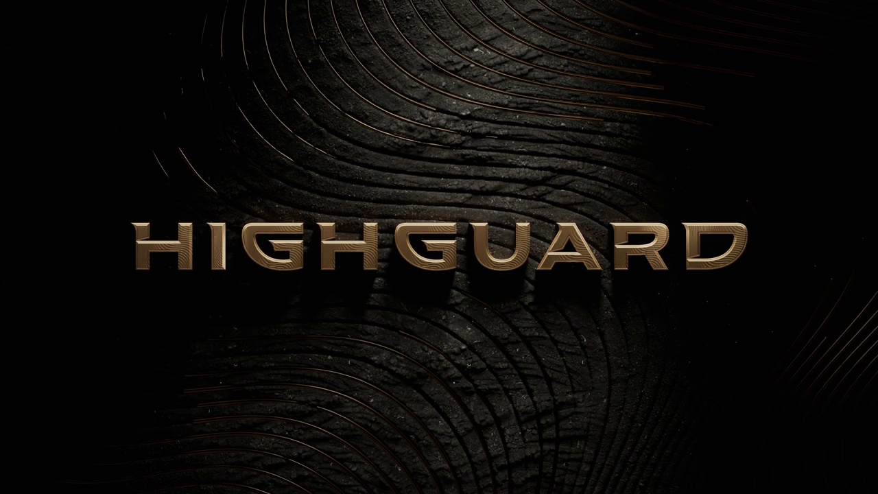 Still frame from the Highguard launch trailer showing the game's logo.