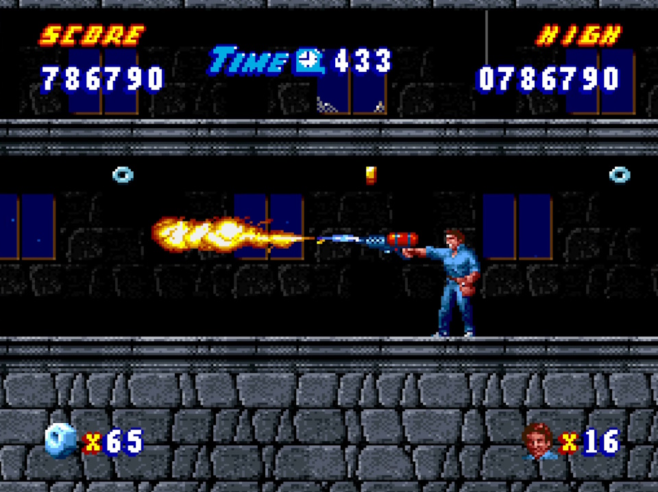 Screenshot from Home Improvement: Power Tool Pursuit on the SNES.