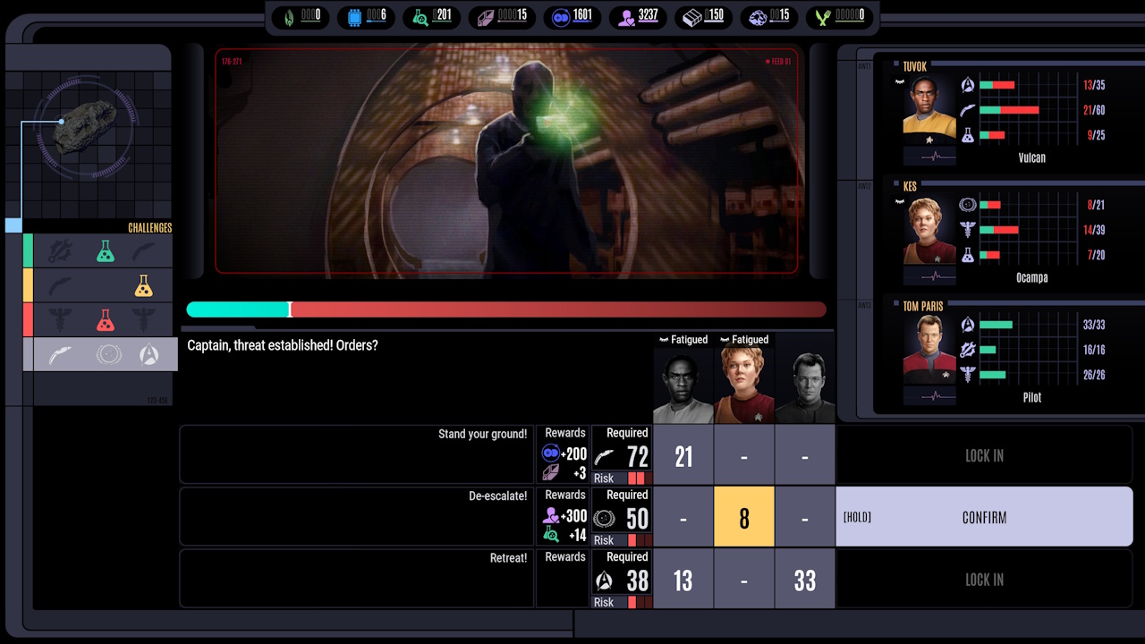 Screenshot of Across The Unknown showing an away mission
