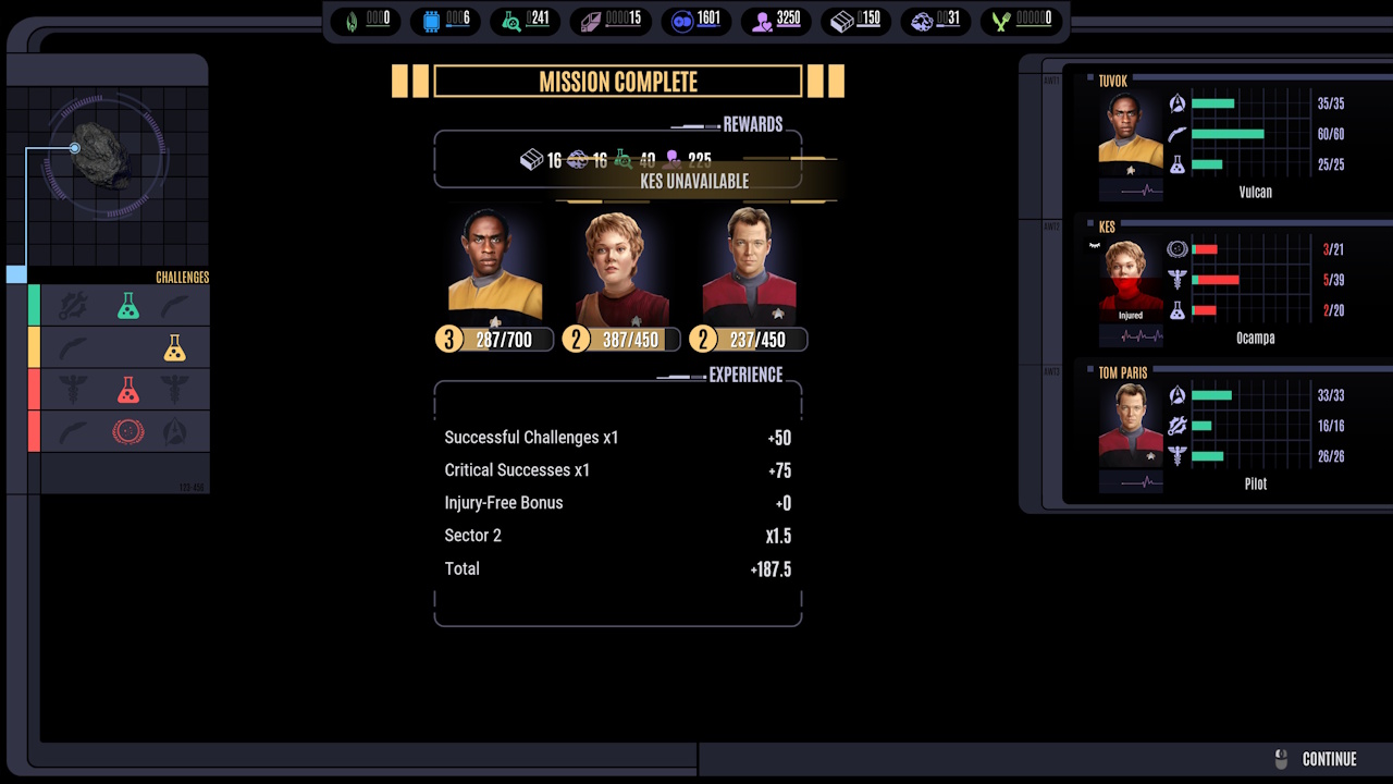 Screenshot of Across The Unknown showing an away mission