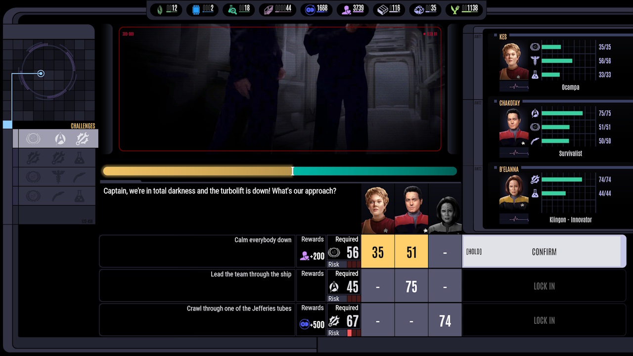 Screenshot of Across The Unknown showing an away mission
