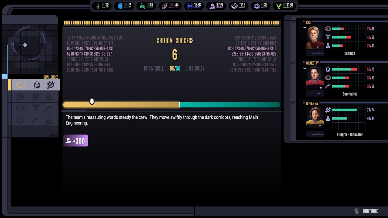 Screenshot of Across The Unknown showing an away mission
