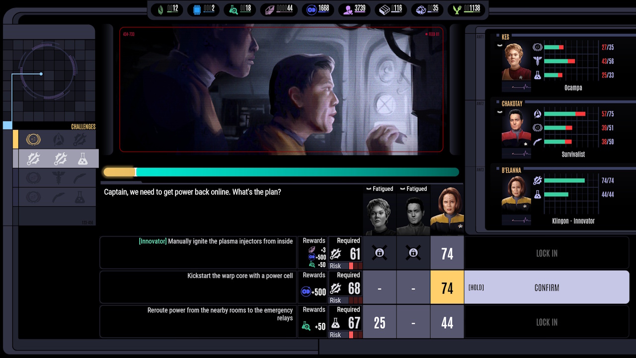 Screenshot of Across The Unknown showing an away mission