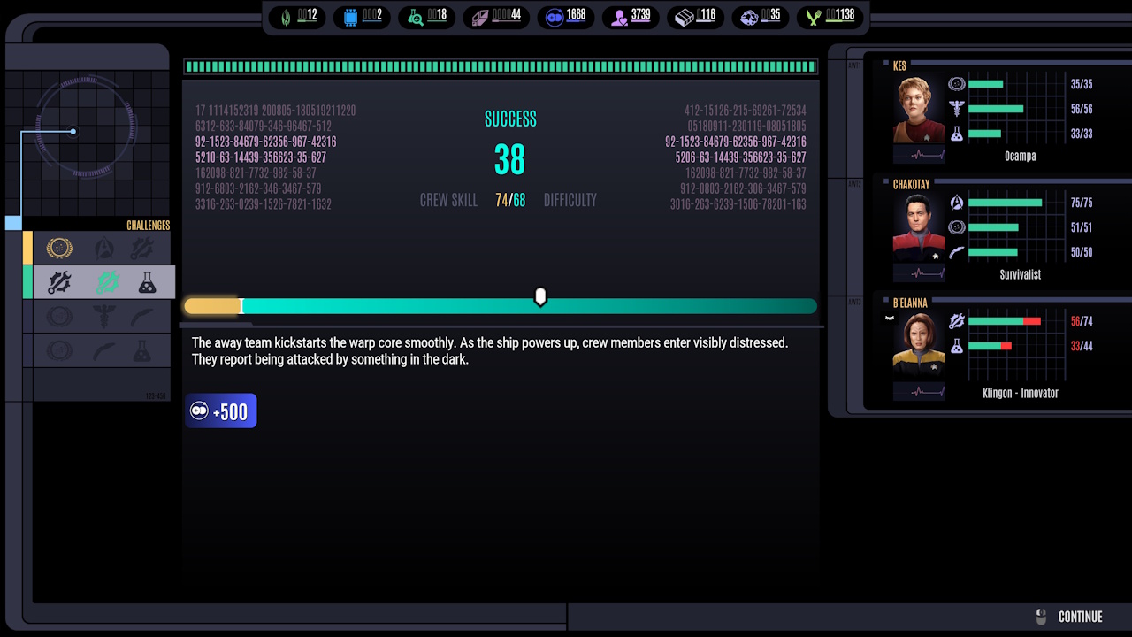 Screenshot of Across The Unknown showing an away mission