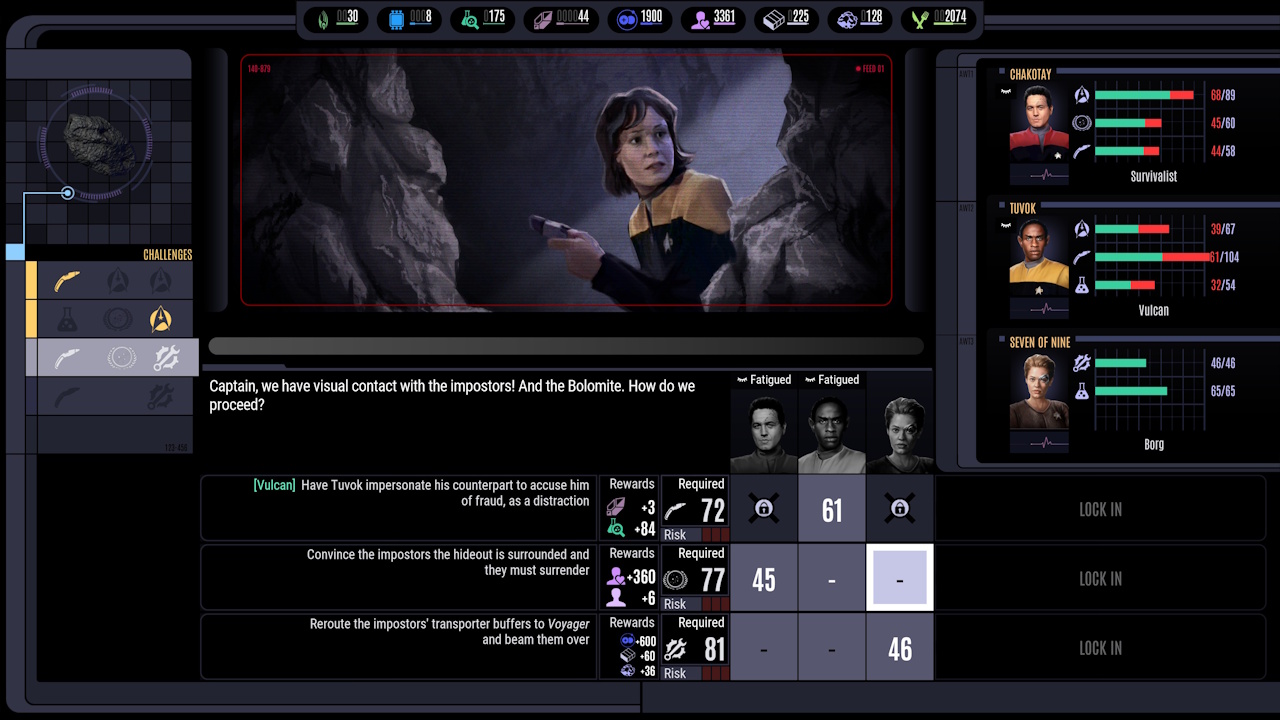Screenshot of Across The Unknown showing an away mission