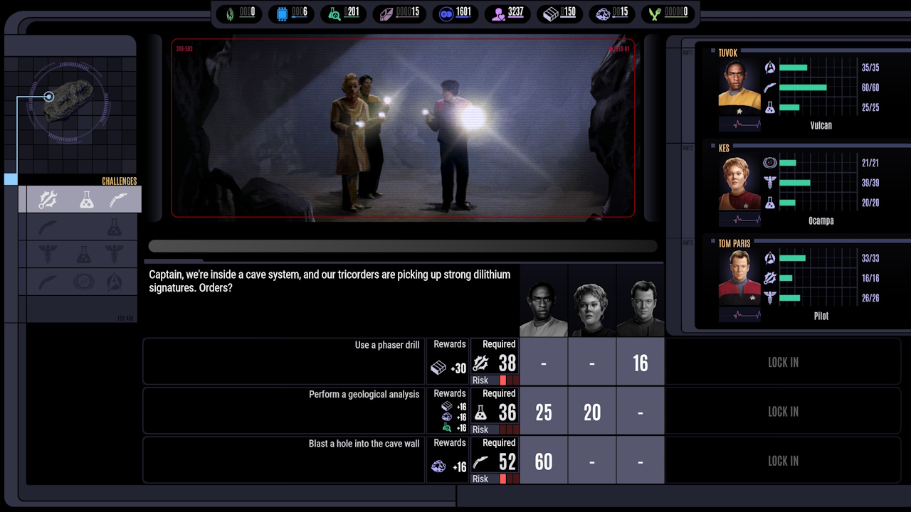Screenshot of Across The Unknown showing an away mission