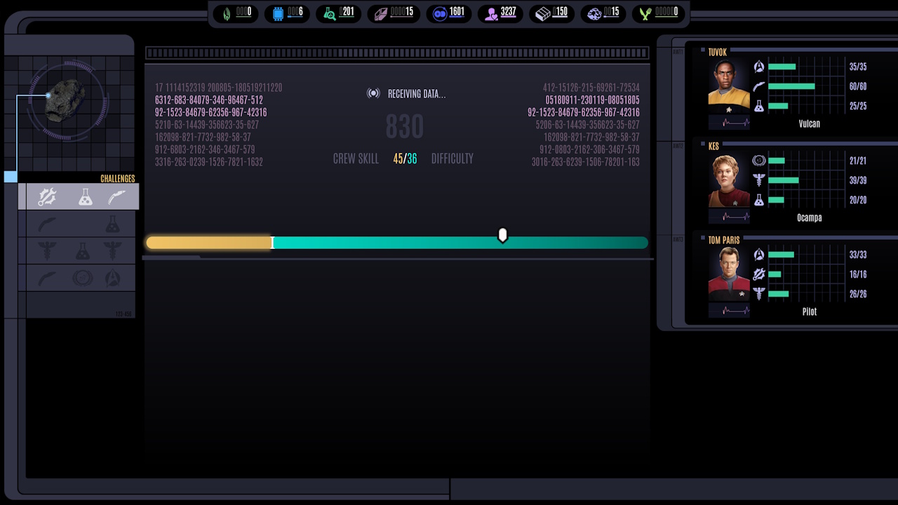 Screenshot of Across The Unknown showing an away mission