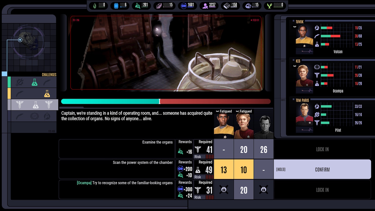 Screenshot of Across The Unknown showing an away mission