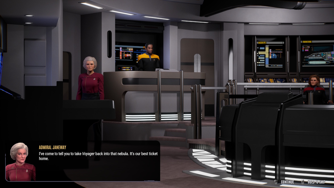 Screenshot of Across The Unknown showing the bridge