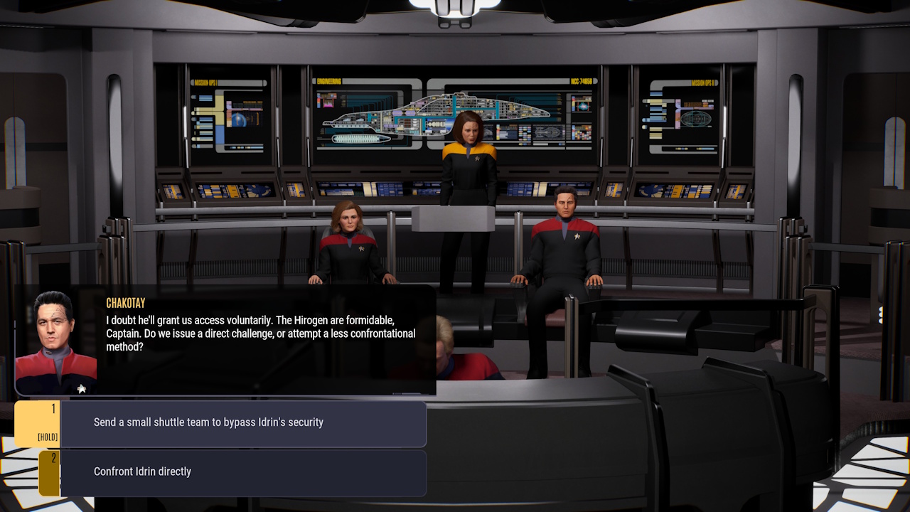 Screenshot of Across The Unknown showing the bridge