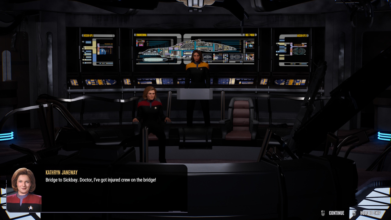 Screenshot of Across The Unknown showing the bridge