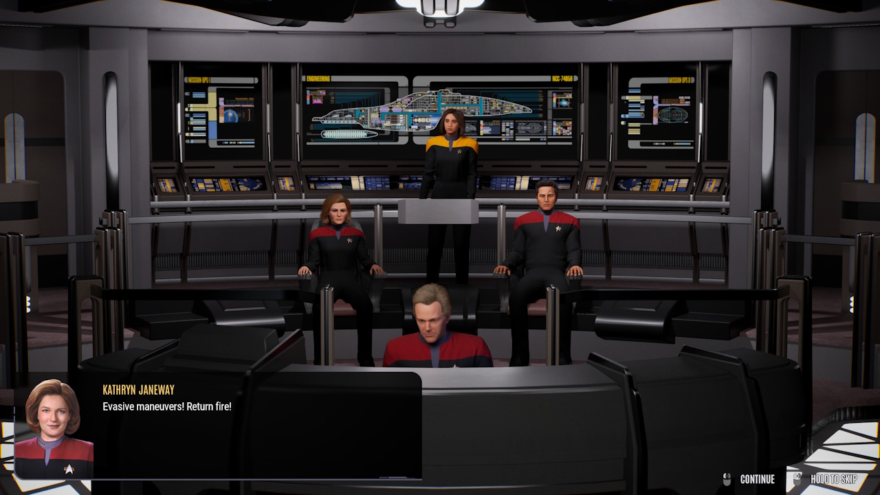 Screenshot of Across The Unknown showing the bridge