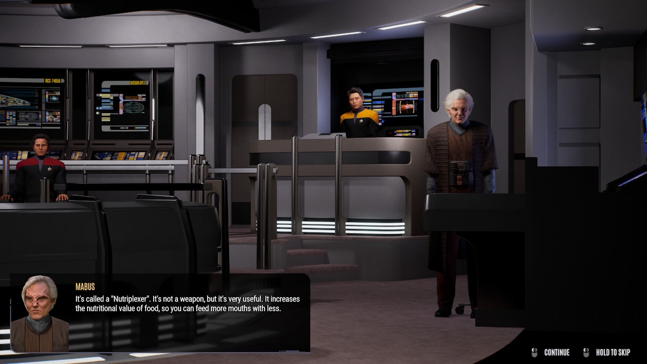 Screenshot of Across The Unknown showing the bridge