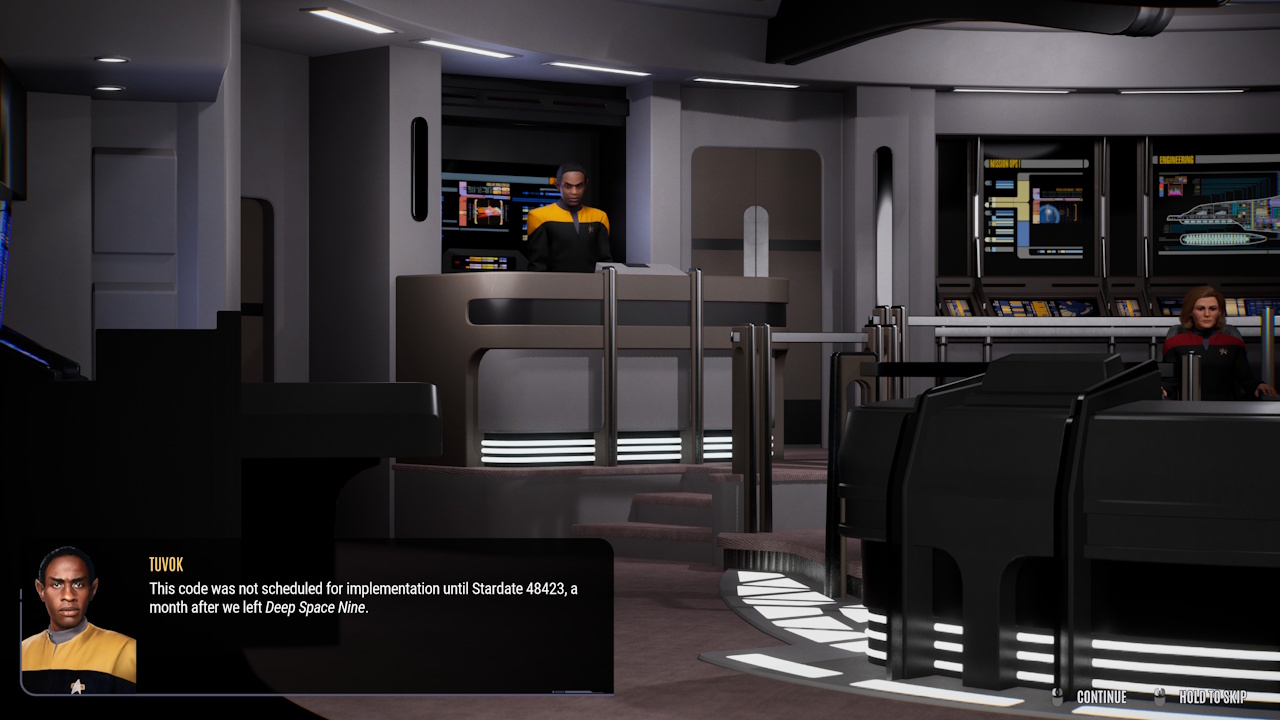 Screenshot of Across The Unknown showing the bridge