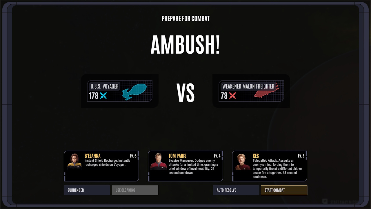 Screenshot of Across The Unknown showing combat