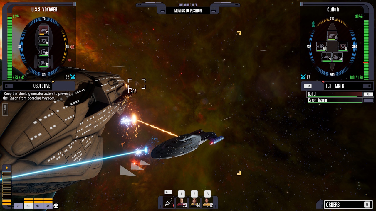 Screenshot of Across The Unknown showing combat