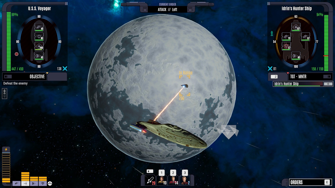 Screenshot of Across The Unknown showing combat