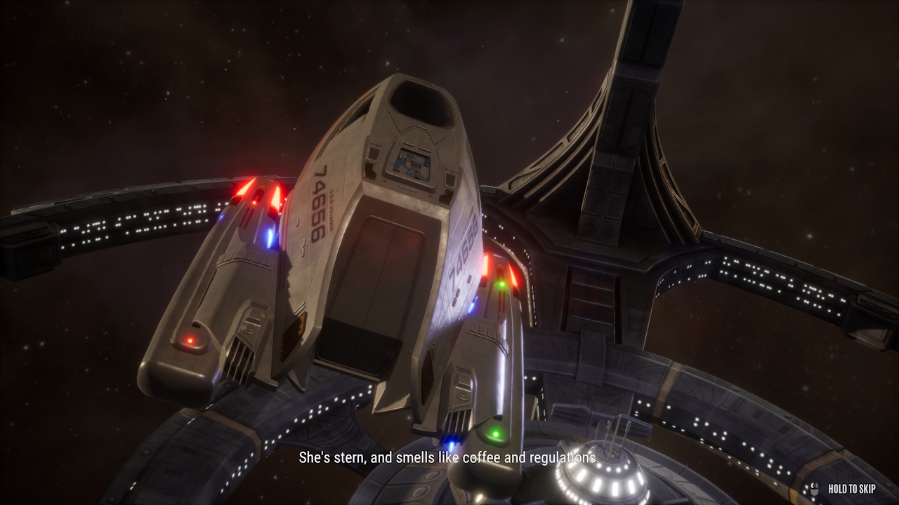 Screenshot of Across The Unknown showing a cut-scene