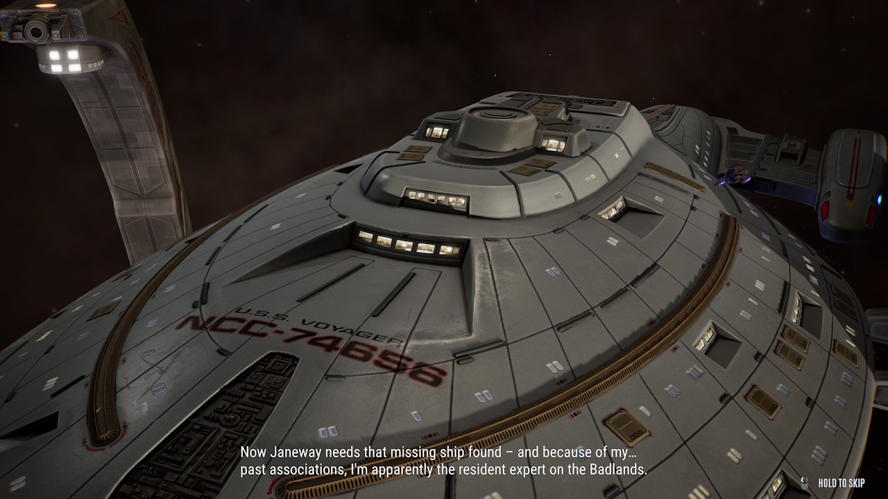 Screenshot of Across The Unknown showing a cut-scene