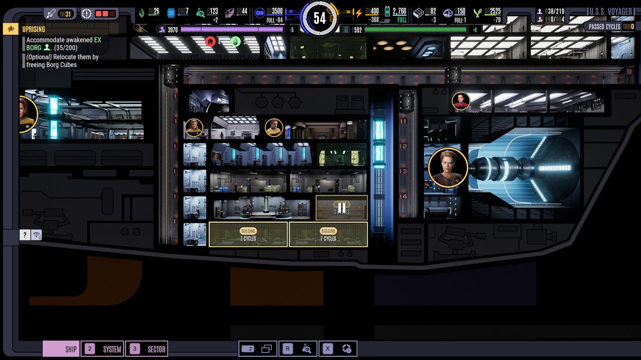 Screenshot of Across The Unknown showing the MSD