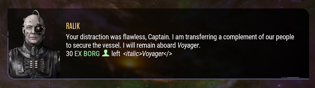 Screenshot of Across The Unknown showing a minor bug