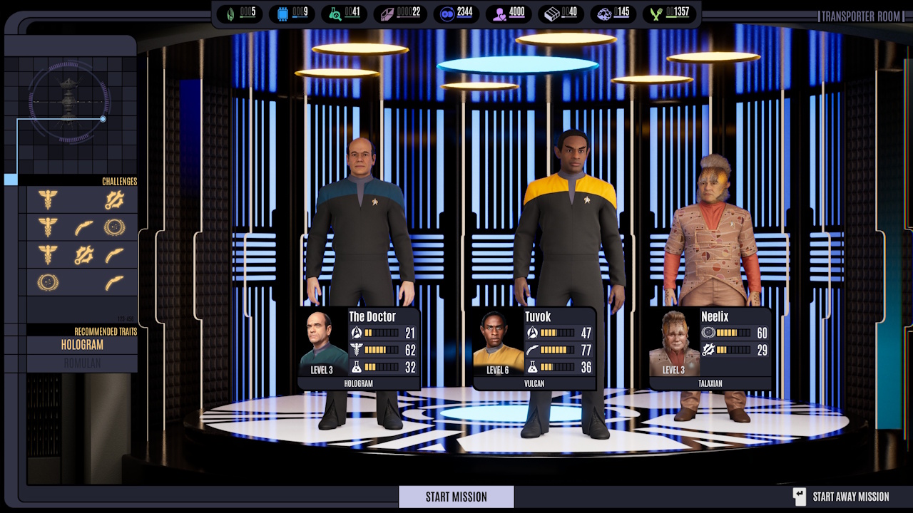 Screenshot of Across The Unknown showing the transporter