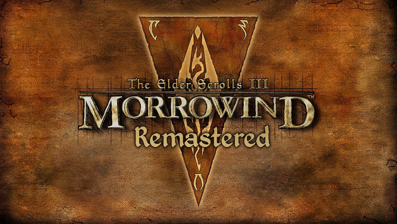 Mock-up of a "Morrowind Remastered" title screen