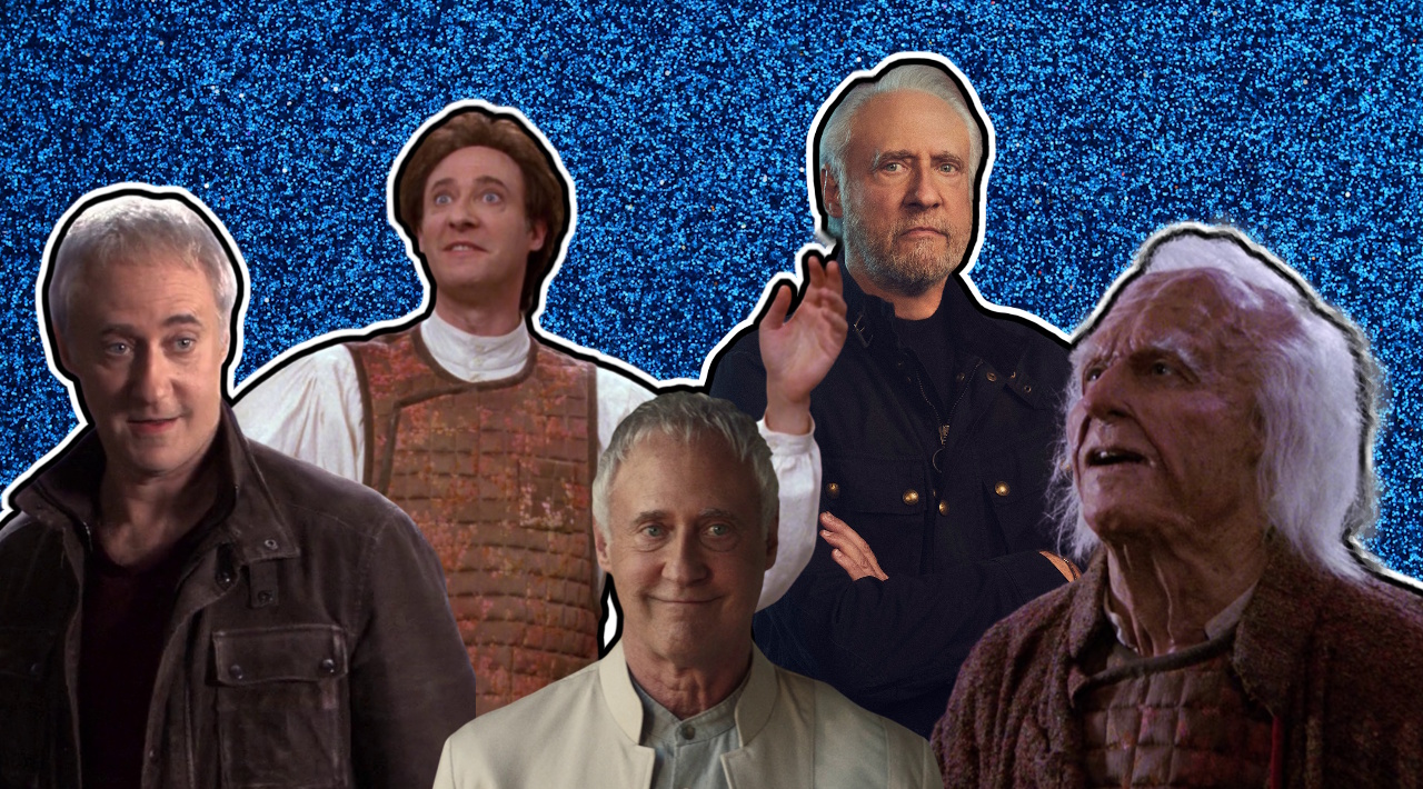 Composite image of various Soong characters from Star Trek.