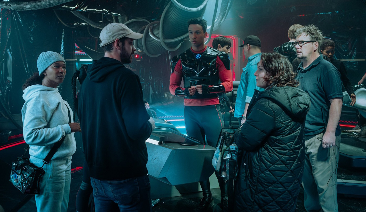 Behind-the-scenes photo from Star Trek Starfleet Academy S1