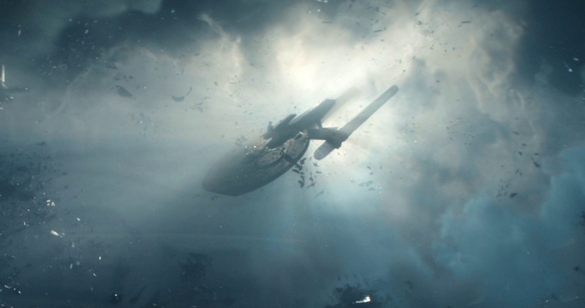 (Cropped) still frame from Come Lets Away showing the USS Miyazaki