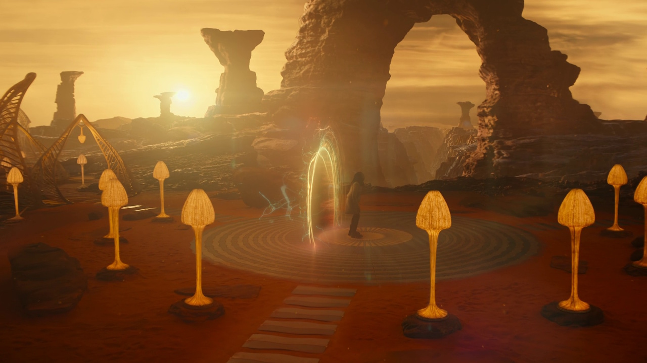 Still frame from Ko'Zeine showing the moon