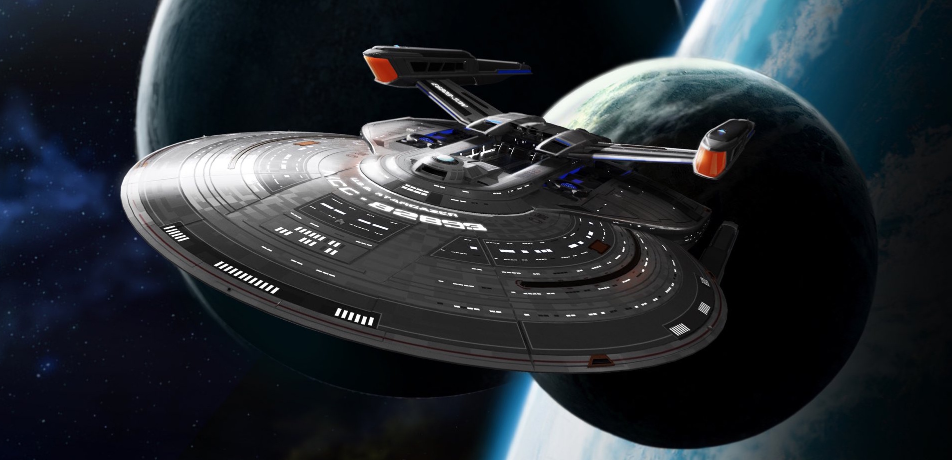 Concept art from Star Trek Picard S2 showing the Stargzer